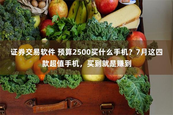 证券交易软件 预算2500买什么手机？7月这四款超值手机，买到就是赚到