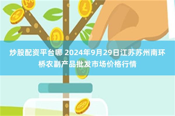 炒股配资平台哪 2024年9月29日江苏苏州南环桥农副产品批发市场价格行情