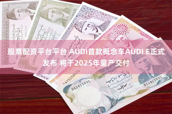 股票配资平台平台 AUDI首款概念车AUDI E正式发布 将于2025年量产交付